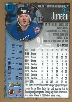 1998-99 O-Pee-Chee Chrome #151 Joe Juneau Back