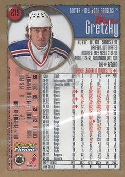 1998-99 O-Pee-Chee Chrome #219 Wayne Gretzky Back