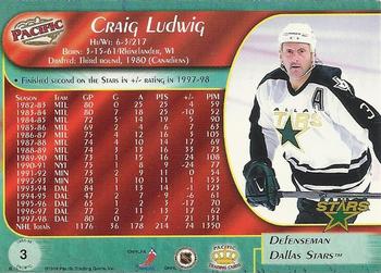 1998-99 Pacific #3 Craig Ludwig Back