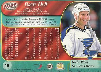 1998-99 Pacific #16 Brett Hull Back