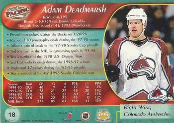 1998-99 Pacific #18 Adam Deadmarsh Back