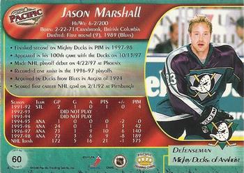 1998-99 Pacific #60 Jason Marshall Back