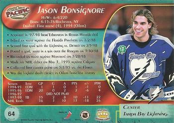1998-99 Pacific #64 Jason Bonsignore Back