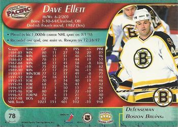 1998-99 Pacific #78 Dave Ellett Back