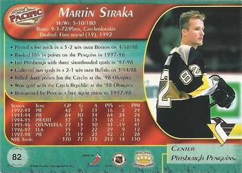 1998-99 Pacific #82 Martin Straka Back