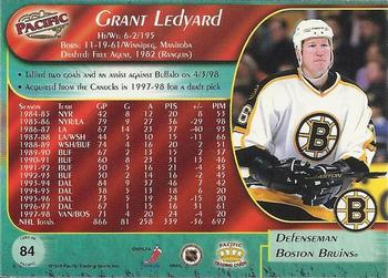 1998-99 Pacific #84 Grant Ledyard Back
