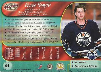 1998-99 Pacific #94 Ryan Smyth Back
