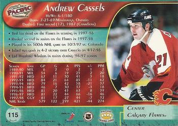 1998-99 Pacific #115 Andrew Cassels Back