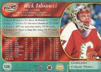 1998-99 Pacific #126 Rick Tabaracci Back