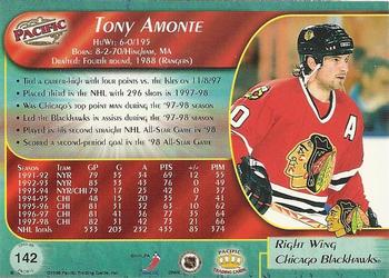 1998-99 Pacific #142 Tony Amonte Back