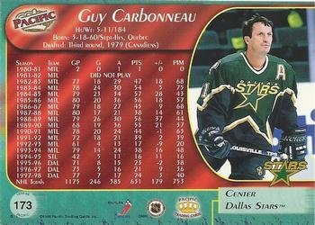 1998-99 Pacific #173 Guy Carbonneau Back