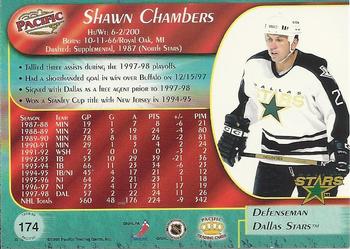 1998-99 Pacific #174 Shawn Chambers Back