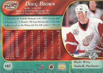 1998-99 Pacific #187 Doug Brown Back