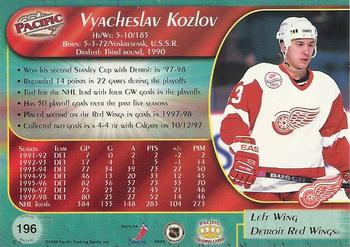 1998-99 Pacific #196 Vyacheslav Kozlov Back