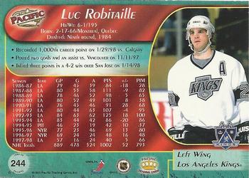 1998-99 Pacific #244 Luc Robitaille Back