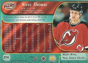 1998-99 Pacific #274 Steve Thomas Back