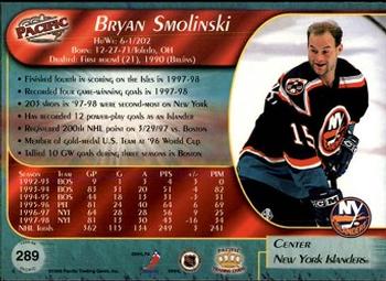 1998-99 Pacific #289 Bryan Smolinski Back