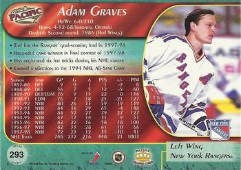 1998-99 Pacific #293 Adam Graves Back
