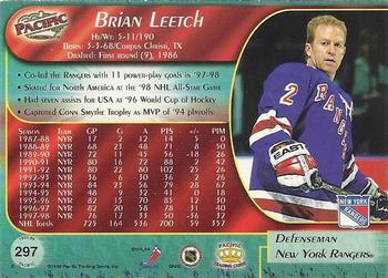 1998-99 Pacific #297 Brian Leetch Back