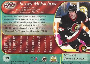 1998-99 Pacific #313 Shawn McEachern Back
