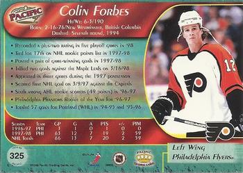 1998-99 Pacific #325 Colin Forbes Back
