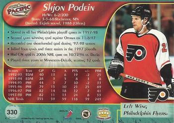 1998-99 Pacific #330 Shjon Podein Back