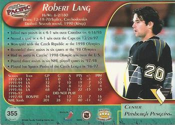 1998-99 Pacific #355 Robert Lang Back
