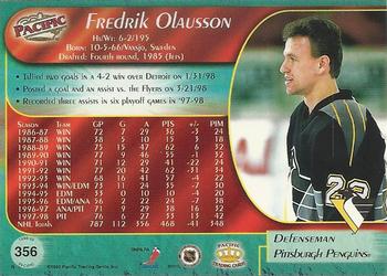 1998-99 Pacific #356 Fredrik Olausson Back