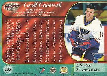 1998-99 Pacific #365 Geoff Courtnall Back