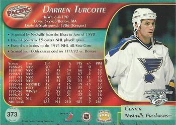 1998-99 Pacific #373 Darren Turcotte Back