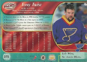 1998-99 Pacific #375 Tony Twist Back