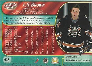 1998-99 Pacific #438 Jeff Brown Back