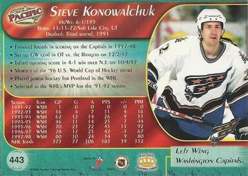 1998-99 Pacific #443 Steve Konowalchuk Back