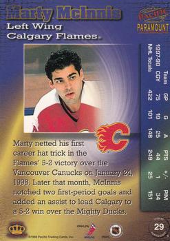 1998-99 Pacific Paramount #29 Marty McInnis Back