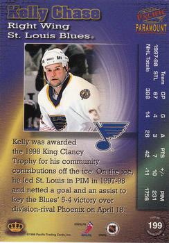 1998-99 Pacific Paramount #199 Kelly Chase Back