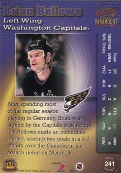 1998-99 Pacific Paramount #241 Brian Bellows Back