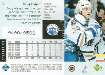 1998-99 SPx Finite #34 Doug Weight Back