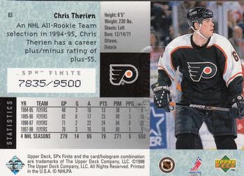 1998-99 SPx Finite #63 Chris Therien Back