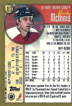 1998-99 Topps #103 Marty McInnis Back