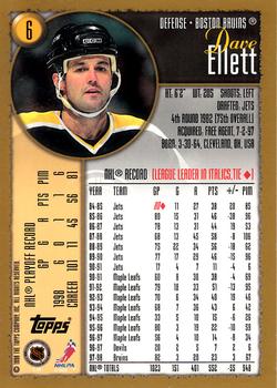 1998-99 Topps #6 Dave Ellett Back