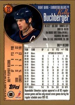 1998-99 Topps #22 Kelly Buchberger Back