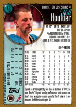 1998-99 Topps #46 Bill Houlder Back