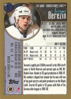 1998-99 Topps #55 Sergei Berezin Back