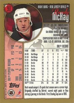 1998-99 Topps #90 Randy McKay Back