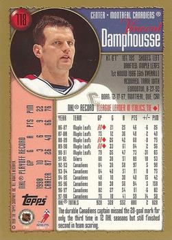1998-99 Topps #118 Vincent Damphousse Back