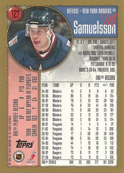 1998-99 Topps #127 Ulf Samuelsson Back