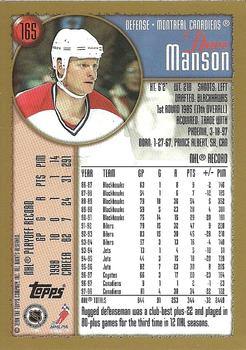 1998-99 Topps #165 Dave Manson Back