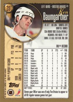 1998-99 Topps #201 Ken Baumgartner Back