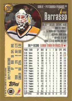 1998-99 Topps #209 Tom Barrasso Back