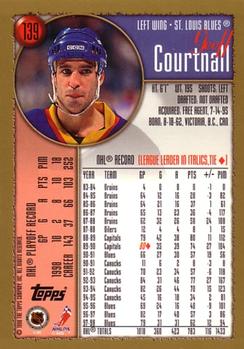 1998-99 Topps #139 Geoff Courtnall Back